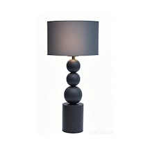 Casa Metal Kumaş Abajur Gece Lambası Füme