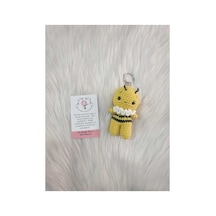 Amigurumi Organik Örgü Oyuncak Anahtarlık Sarı