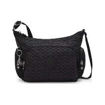 Kipling Kıplıng Gabb S Küçük Boy Omuz Çantası Siyah Sıgnature Emb Siyah