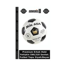 Premium Erkek Hobi Yetişkin Swl310 Sentet. Futbol Topu Siyah/beyaz Siyah - Beyaz