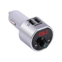 G10 Pd Şarj Özellikli Dijital Göstergeli Bluetooth Fm Transmitter Gümüş