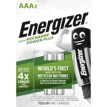 Energizer Power Plus 700 mAh AAA Ni-MH Şarj Edilebilir Kalem Pil 2'li