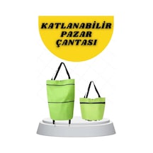 Katlanabilir Tekerlekli Alışveriş Çantası Pratik Ve Detaylı Pazar Arabası Diğer