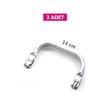 Gizli Metal Çanta Bursu 3 Adet - 14 Cm - Metal Çanta Aparatı Çanta Aksesuarı Çok Renkli
