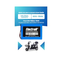 Falcon Frida 7000 Batarya Standart Kapasite Lifepo4 60v 18ah Elektrikli Motosiklet Bataryası