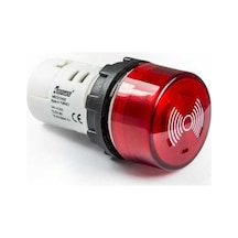 Emas MBZS024SE MB Serisi Plastik LED'li 24V AC/DC 22 mm Buzzer