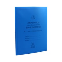 Dilman Anaokulu Sınıf Defteri Mavi Renkli Pp Kapak 0-12 Yaş İçin