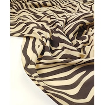 Kahve Renklerde Krep Şifon Kumaş En: 140cm-11056 Kahverengi