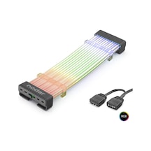 24 Pin Argb Anakart Güç Uzatma Kablosu Bükülebilir 2 Mm 54 60 Led Siyah Nd2801b