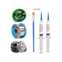 Mechanic Lehim Teli 0,3mm 40gr Havya Uc Temizleyici Rslasm Flux Ve 2uul-2015 Lehim Emme Teli Seti05