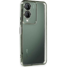 Vivo Y17s Uyumlu Kılıf Lensli Silikon - Yeşil