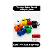 Kemik Şeklinde Köpek Kaka Poşeti Taşıma Çantası Kancalı Hafif Plastik Dispenser Tasmaya Asılabilir P