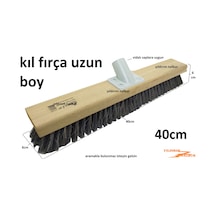 Kıl Fırça 40 Cm Uzun Boylu Fırın Fırça İzalasyon Fırçası