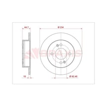 Braxis Ae0949 Fren Disk Aynası Arka Hyundai İ10 08- 58411b4300