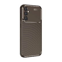 Galaxy A16 5g Kılıf Auto Focus Karbon Kapak - Kahverengi