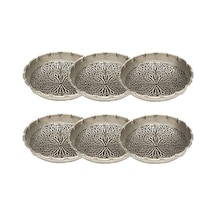 Dmt Copper Home Gaziantep Bakır Çerezlik Seti Kuruyemiş 6 'lı Set 10cm X 3cm Gümüş