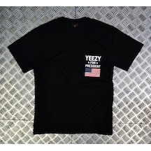 Stoned&Fame Siyah Yeezy For Presıdent Baskılı T-shirt SIYAH