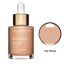 Clarins Skin Illusion Natural Fondöten 30 ML Fondöten 109 Wheat