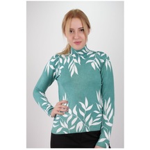 Sude Kadın Triko Bluz Yeşil 2306