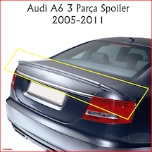 Audi A6 3 Parça Spoiler 2005-2011 Arası Modellere Uyumludur