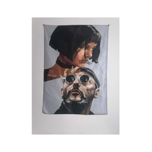 Leon And Mathilda Desenli Tasarım Duvar Halısı