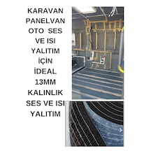 13 Mm Kalınlık 100x100cm 1m2 Yapışkanlı Oto Ses Yalıtım Karavan Oto Konteyner Kaucuk Sünger Ses