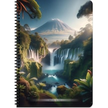 Keskin A4 Çizgili Karton Kapak Nature Defter - Yeşil Yeşil