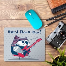 Hard Rock Owl Rock Baykuş Baskılı Mousepad Mouse Pad