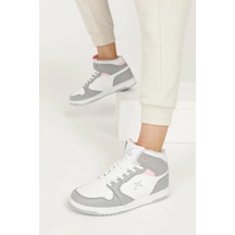 Kinetix Jones Pu Hı W 2FX Sneaker Spor Ayakkabı Beyaz Gri Beyaz - Gri