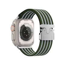 Watch 49mm Nvth Krd-133 Naylon Kumaş Hasır Örgülü Kordon - Yeşil