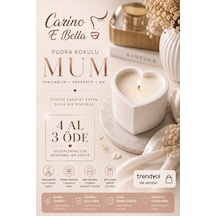 Pudra Kokulu Beton Mum Hediyelik Dekoratif Kokulu Mum Özel Günler Özel Anlar Tek Fitil Kokulu Mum Beyaz