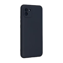 Samsung Galaxy Uyumlu   A03 Kılıf Nano İçi Kadife Silikon - Lacivert