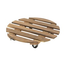 Trendooze Yuvarlak Tekerlek Tabanı, Stand Saksısı Saksısı Evrensel Çiçek Çiçek Ahşap A Ub