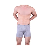 Berrak Erkek Grı Renk 6 Adet Düğmeli Pamuklu Boxer Gri