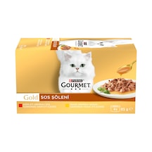Purina Gourmet Gold Sos Şölen Sığır Etli Tavuklu 4 X 85 G - 5 Adet Tarı