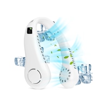 Geeksen Taşınabilir Boyun Askılı 2600mah Usb Şarjlı 5 Kademeli Yapraksız Mini Klima Fan