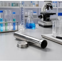 Cam Pipet Kutusu 5 Cm Boy 18 Cm Paslanmaz Çelik