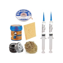 Kremlehim Mchanc 138 C 42gr Havya Uc Temizleyici Seti Flux Lehim Toplama Cp-3015 Lehim Emme Teli, Set05