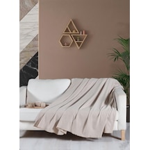 Macar Koltuk Örtüsü Kılıfı 170 X 230 Cm Bej Abanoz - Beyaz