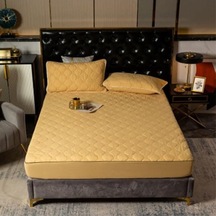 Novahub Deve Tüyü Yatak Koruyucu Kapitone Yatak Koruyucu Su Geçirmez Yatak Örtüsü Anti-akar Yatak Örtüsü 150cm 200cm Deve Tüyü - Diğer Deve Tüyü