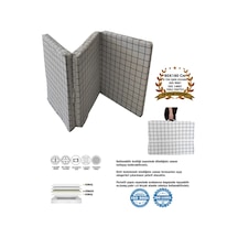 Tek Kişilik Katlanır Yer Yatağı Sünger Yatak Beyaz Pano 80x180 Cm-6 Cm