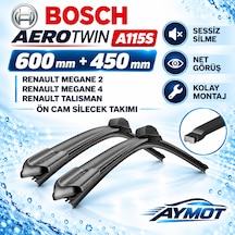 Bosch Aerotwin 600/450 Mm Ön Muz Silecek Takımı Renault Megane 2 Megane 4 Talisman