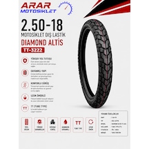 2.50-18 Motosiklet Dış Lastik Diamond Altis Tt-3222