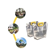 Dayanıklı Plastik İçecek Çantası 1 Litre Acı Kahverengi