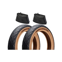 Chaoyang 20x4.00 3mm Zırhlı Amber Fat Bike Bisiklet Lastik Seti
