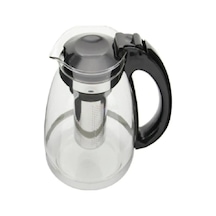 Çelik Süzgeçli Cam Çaycı Servis Demlik 1500 Ml. Royaleks-7488 Açık Bej