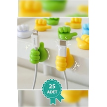 Nishev El Hareketi Kancası 25'li Başparmak Kablo Tutucu Yapışkanlı