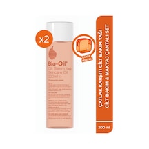 Bio-Oil Çatlak ve Leke Karşıtı Nemlendirici Cilt Bakım Yağı 2 x 200 ML + Makyaj Çantası