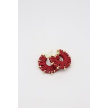 Çelik Küpe 14 K-17204 30mm Çok Renkli