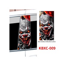 Korku Palyaço Araba Çıkartma Otomobil B Sütun Su Geçirmez Güneş Koruyucu Dekorasyon Kapağı 009 2pcs 1 Piece Set